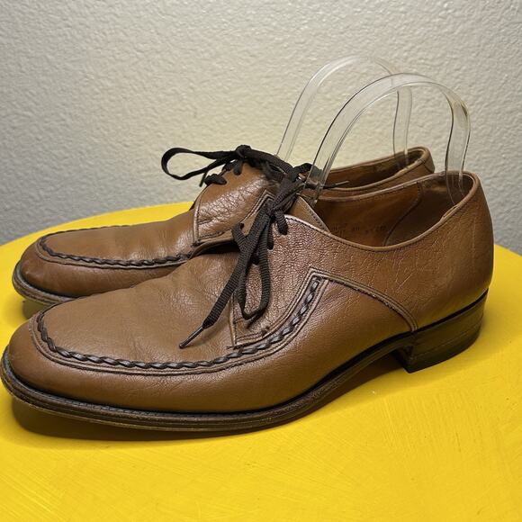 loake bros Fontwell brown leather dress shoes Formal Wear men’s Size 8.5 EEE - Picture 5 of 16